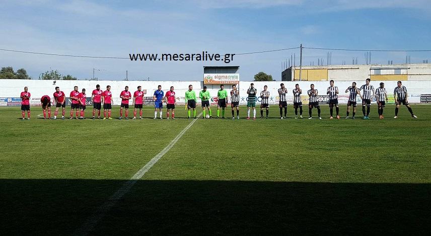 Ισόπαλοι ΑΟΤ και Χερσόνησος στο Τυμπάκι