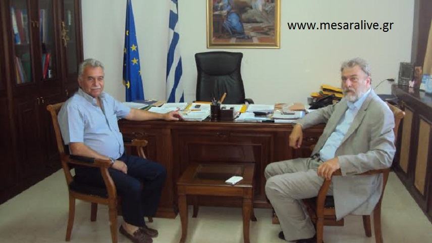 Συνάντηση Αρμουτάκη Μαριά για τα προβλήματα στο Νότο