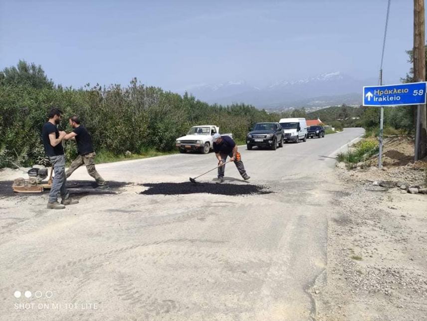 Προχωρούν οι ασφαλτοστρώσεις στην Πόμπια