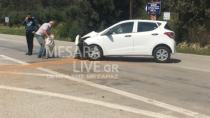 Τροχαίο πρίν σπό λίγο στη Φαιστό
