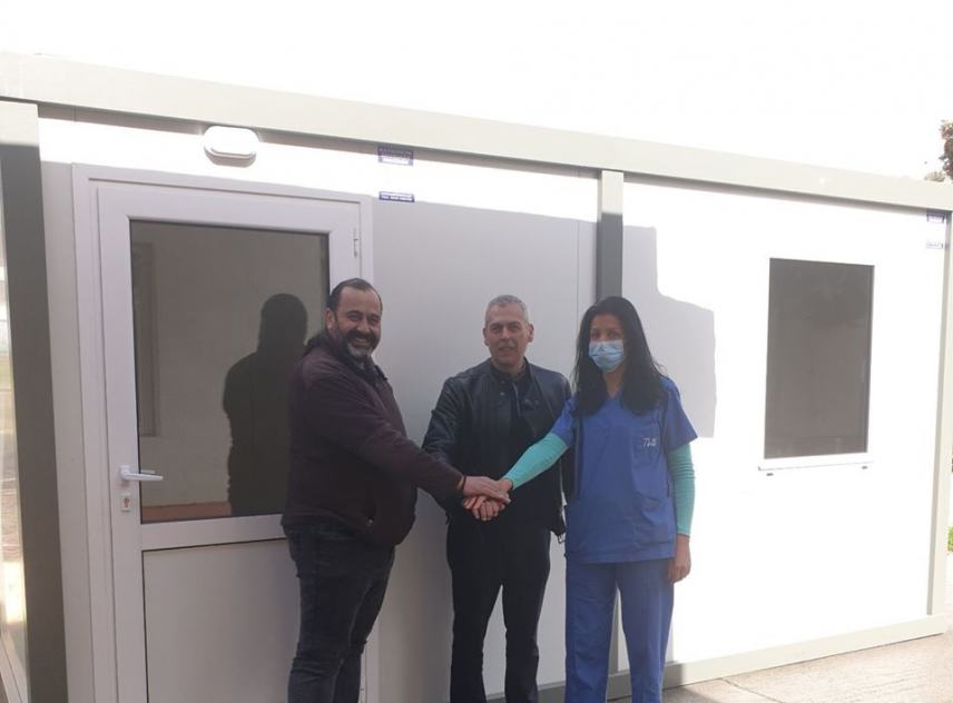 Eγκατάσταση ειδικής μονάδας για τον κορωνοιο στο ΚΥ Αγίας Βαρβάρας