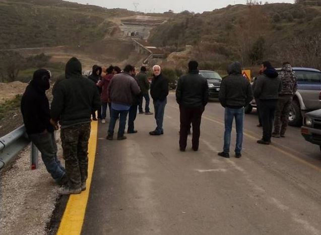 Ενταση για το κλείσιμο του δρόμου Ηρακλείου - Μεσαράς