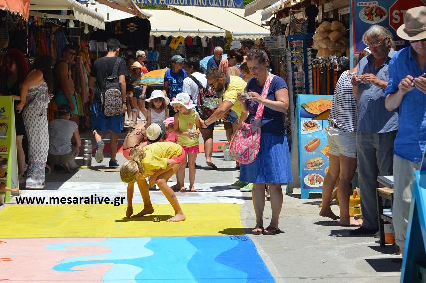 Matala Street Painting, γιορτή με πολύ χρώμα και μηνύματα σήμερα στα Μάταλα!