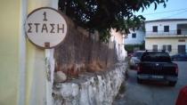 Βασιλικα Ανώγεια: Μια γραφική και -με νόημα -  ταμπέλα