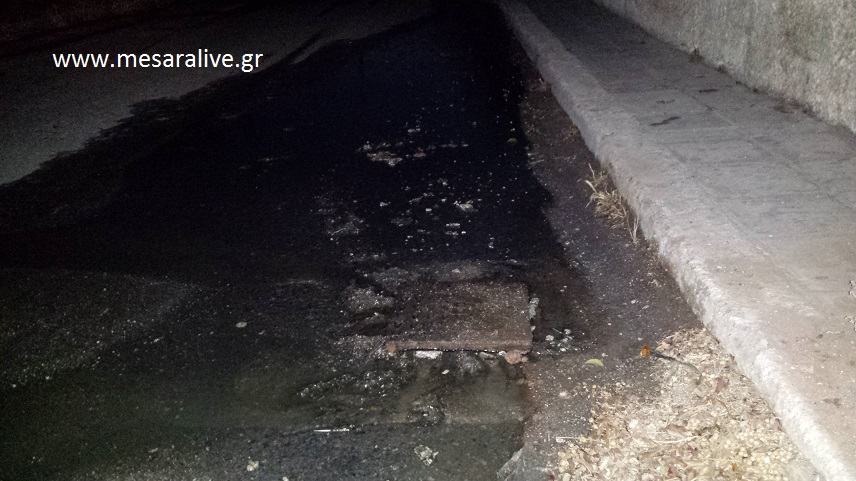 «Πνίγηκε» στα λύματα το Τυμπάκι