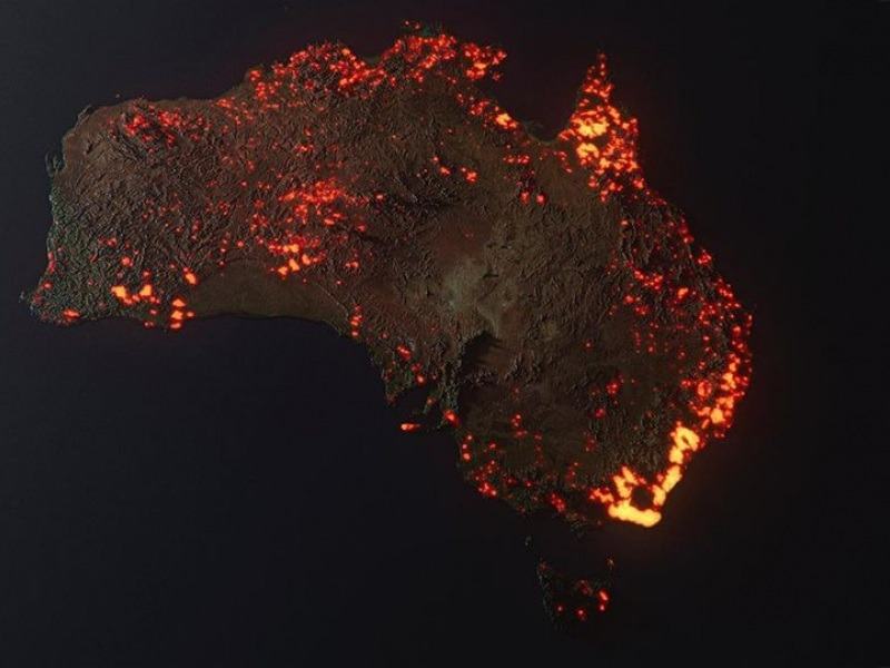Αυστραλία: Σοκάρει η εικόνα από τις πυρκαγιές