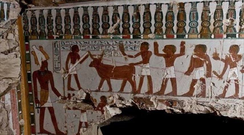 Εντυπωσιακές τοιχογραφίες σε αρχαίο τάφο στο Λούξορ της Αιγύπτου.