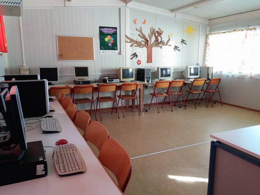 Αίθουσα υπολογιστών για τους μαθητές του Δημοτικού Σχολείου Γαλιάς