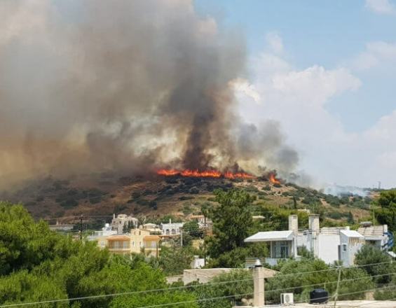 Μεγάλη φωτιά στο Λαγονήσι