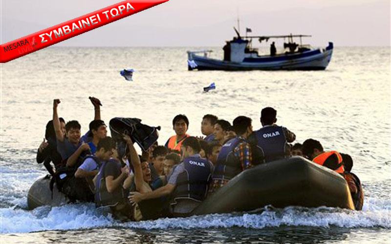 Επιχείριση διάσωσης ναυαγών προσφύγων στα Παξιμάδια