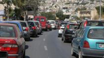Κυκλοφοριακό κομφούζιο στο δρόμο Ηρακλείου Τυμπακίου