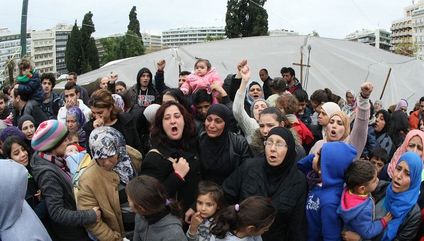 Δέματα Αγάπης από την Αγία Γαλήνη για τους πρόσφυγες