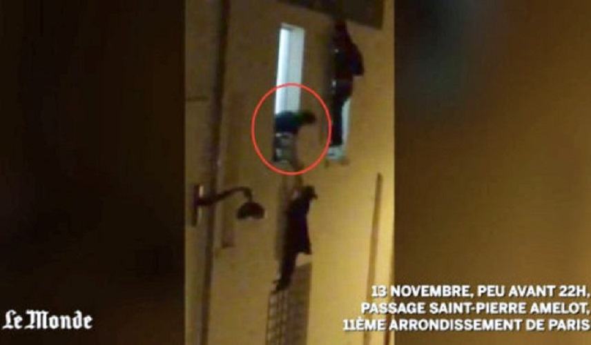Η έγκυος που κρεμόταν έξω από το παράθυρο για να γλιτώσει από τα πυρά των τρομοκρατών (Βίντεο)
