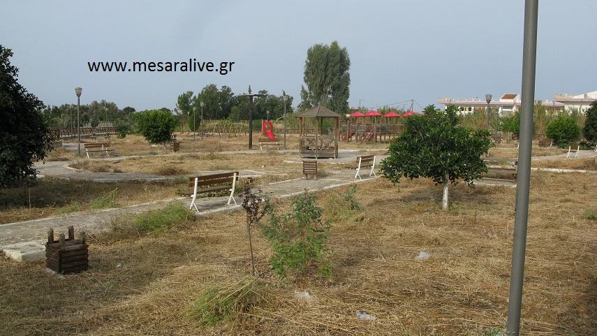 Απομακρύνθηκαν τα ξερόχορτα από το  Πάρκο Τυμπακίου