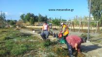 Επιχείρηση καθαριότητα στο Πάρκο στην Ανατολική Είσοδο του Τυμπακίου