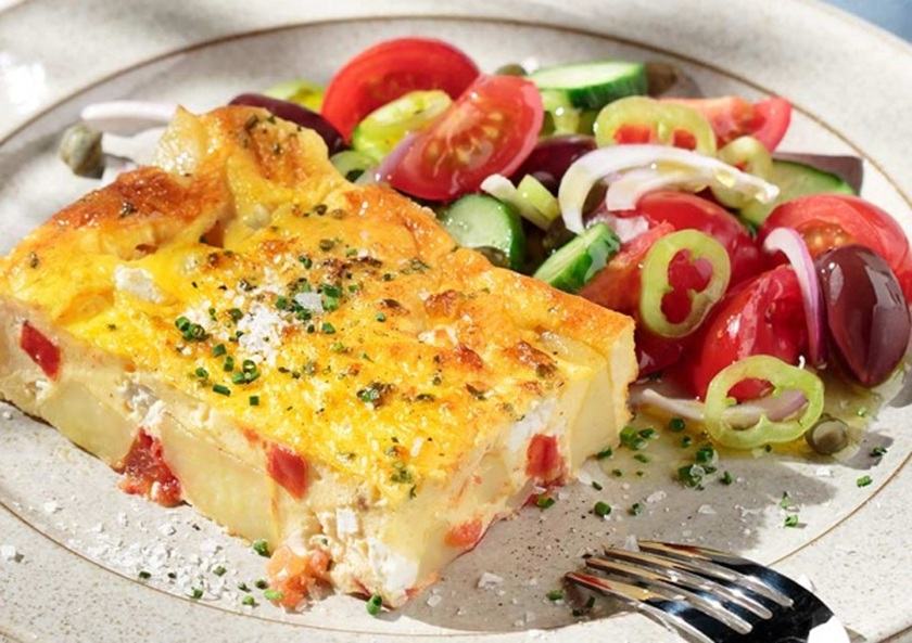 Πατάτες με αυγά στον φούρνο της Αργυρώς