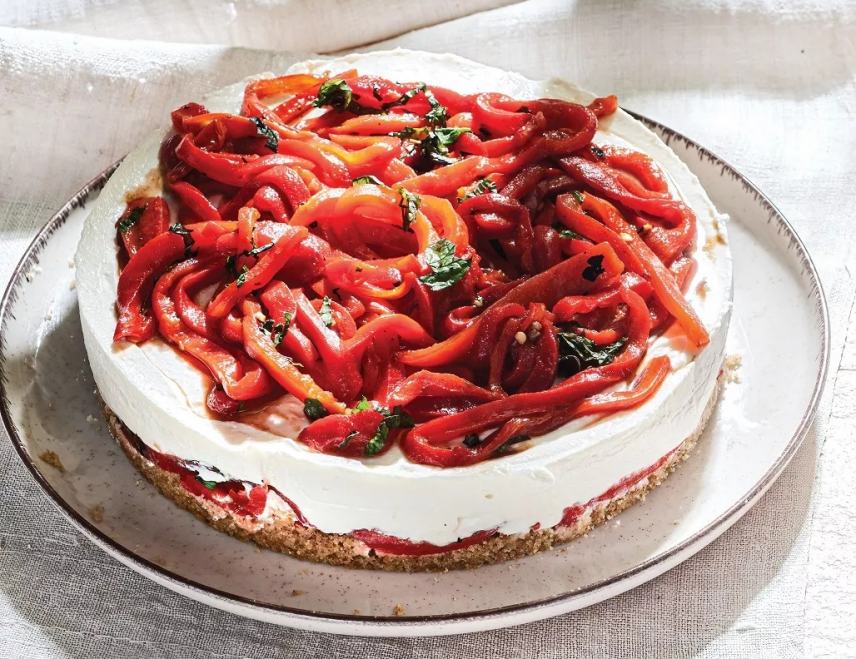 Cheesecake με πιπεριές