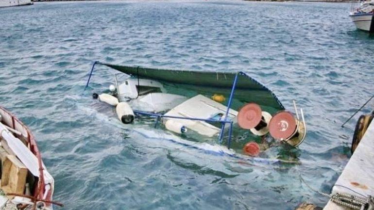 Βυθίστηκε σκάφος στο Ενετικό Λιμάνι Ηρακλείου