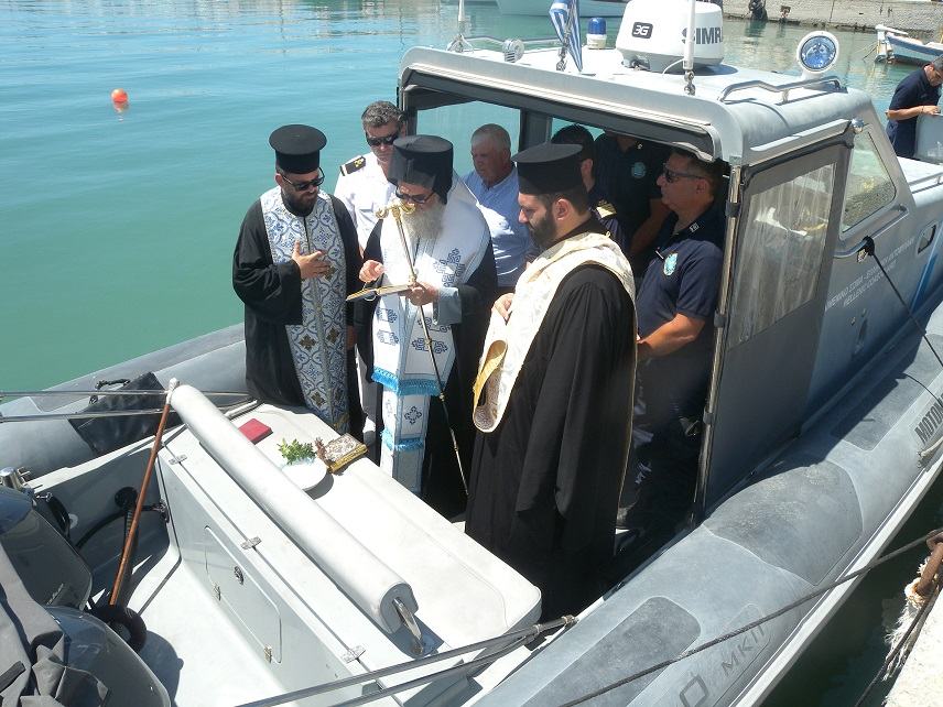 Αγιασμός στο σκάφος του Λιμενικού Σταθμού Κόκκινου Πύργου Τυμπακίου