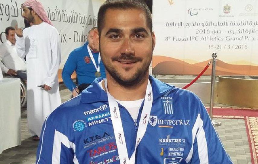 Με τέσσερα μετάλλια αναχωρεί από το Ντουμπάι για Τυνησία ο Μανώλης Στεφανουδάκης