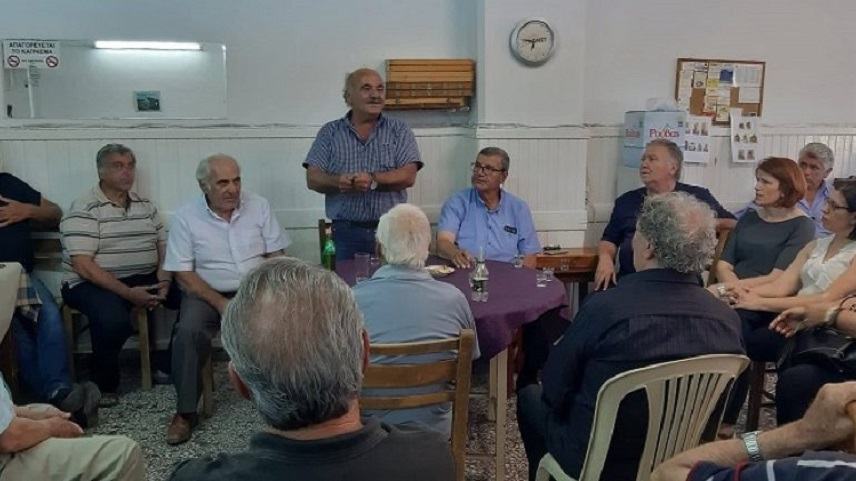 Επίσκεψη στο Αρκαλοχώρι πραγματοποίησε ο Ανδρέας Στρατάκης