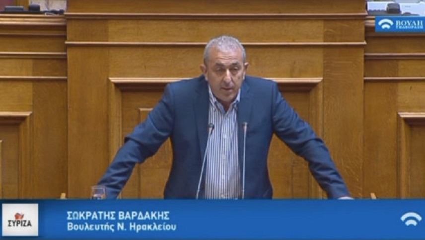 Βαρδάκης: Επίκαιρη ερώτηση  για τα λιμενικά καταφύγια Άρβης, Κερατόκαμπου, Λέντα