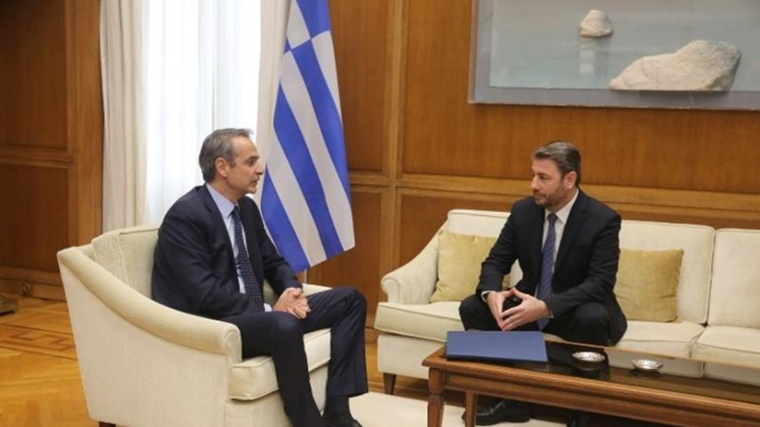 Μητσοτάκης - Ανδρουλάκης: Σημαντικό να έχουμε έναν ανοιχτό δίαυλο επικοινωνίας