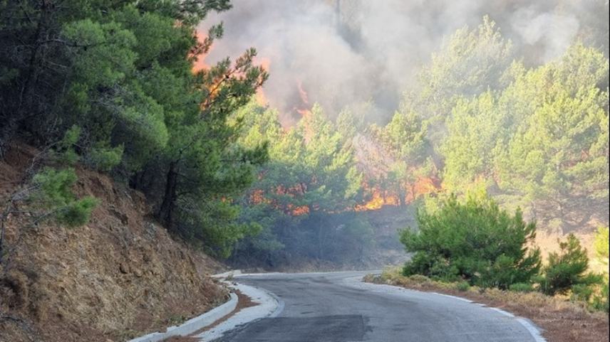 Μάχη με τιε φλόγες στη Δυτική Ελλάδα