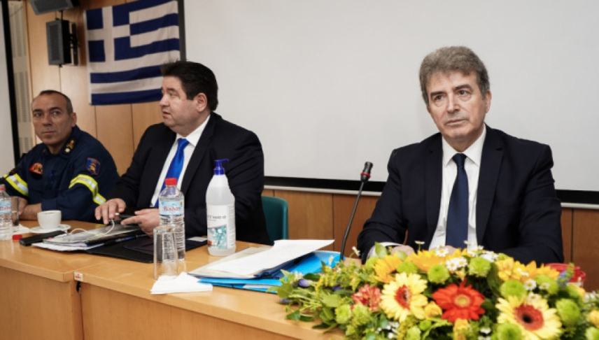 Στα Ανώγεια ο υπουργός Προστασίας του Πολίτη Μιχάλης Χρυσοχοΐδης